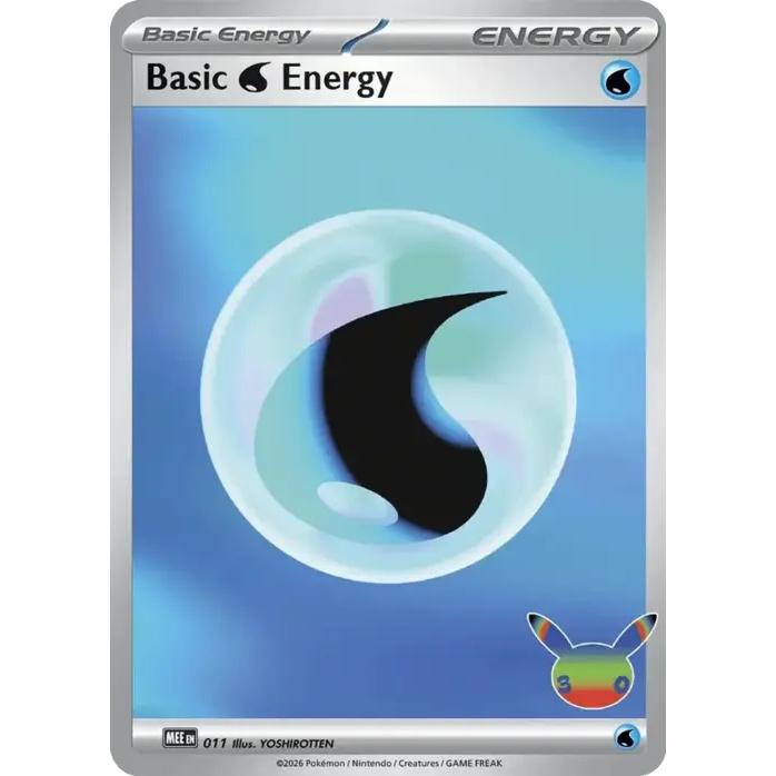 Basic Water Energy 11/16 [Holo] - Mega Evolution Energies (Engelsk / Near Mint)