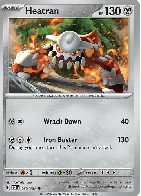 Heatran - Prismatic Evolutions (Uncommon) [PRE-68] English / Near Mint / Normal