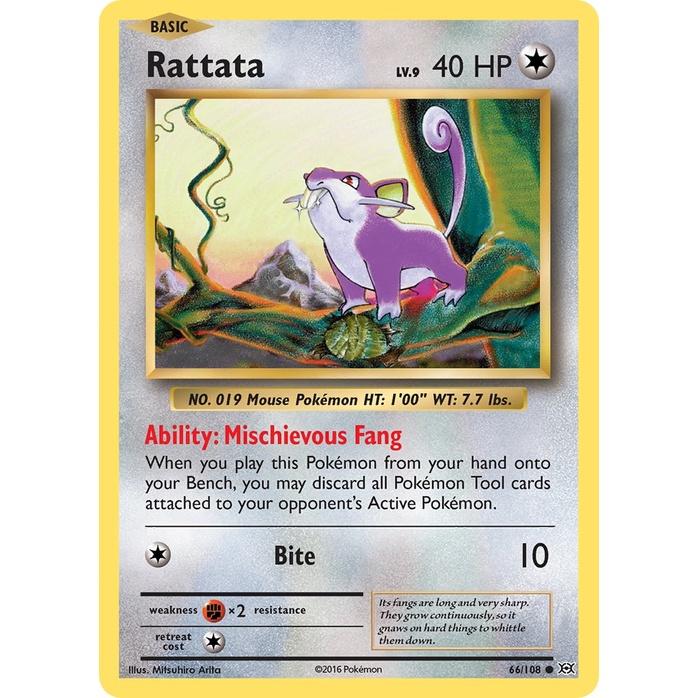 Rattata - Evolutions (Common) [EVO-66] English / Near Mint / Normal