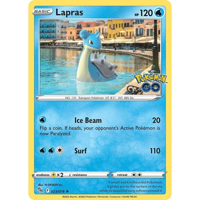 Lapras - Pokémon GO (Holo Rare) [PGO-23] English / Near Mint / Normal