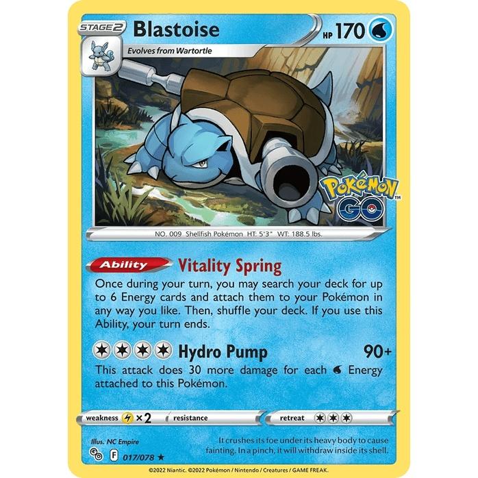 Blastoise - Pokémon GO (Holo Rare) [PGO-17] English / Near Mint / Normal