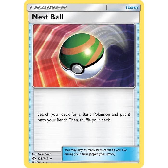Nest Ball 123/149 - Sun & Moon Base Set (Engelsk / Near Mint)
