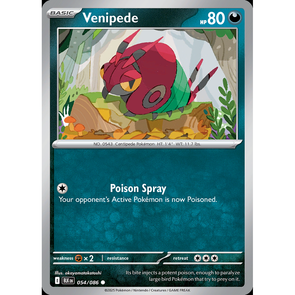 Venipede 54/086 - Black Bolt