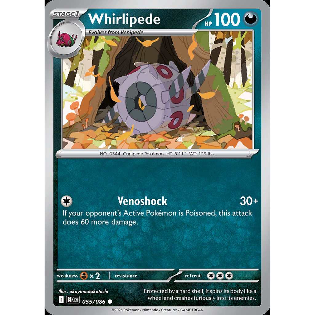 Whirlipede 55/086 - Black Bolt