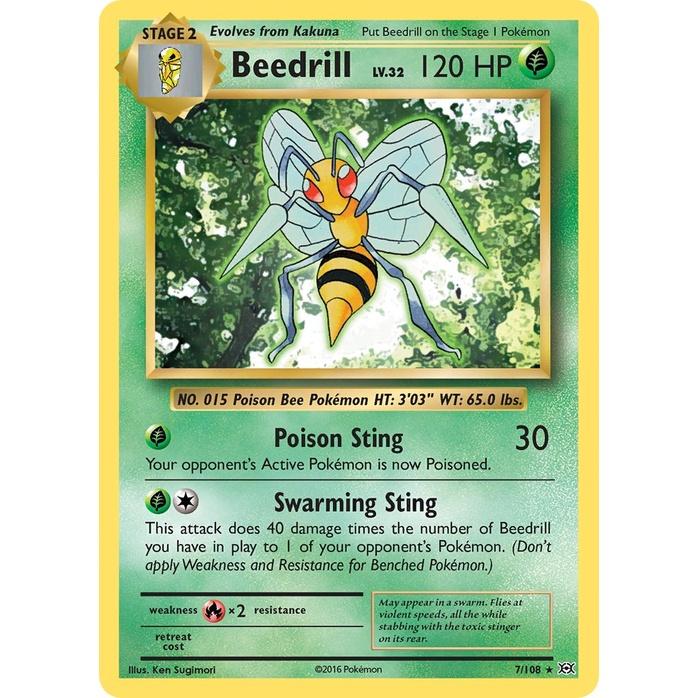 Beedrill - Evolutions (Rare) [EVO-7] English / Near Mint / Normal