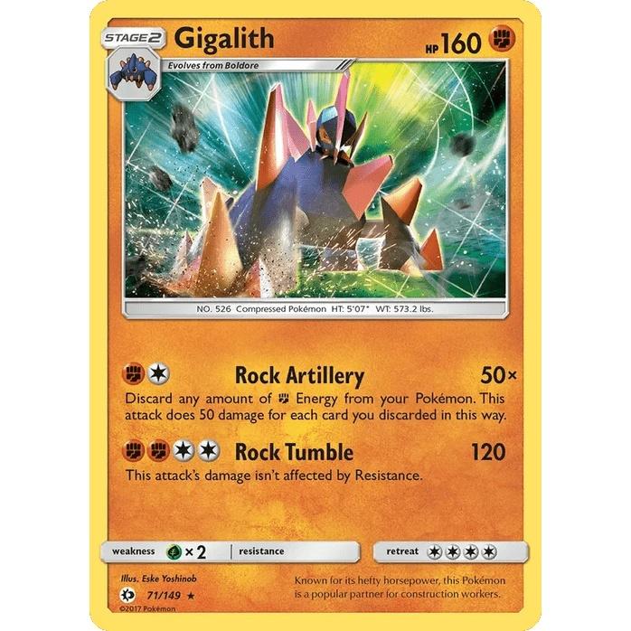 Gigalith 71/149 [Holo] - Sun & Moon Base Set (Engelsk / Near Mint)