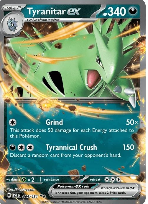 Tyranitar ex - Prismatic Evolutions (Double Rare) [PRE-64] English / Near Mint / Normal