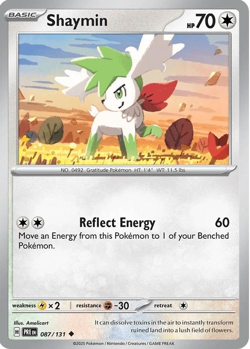 Shaymin - Prismatic Evolutions (Uncommon) [PRE-87] English / Near Mint / Normal