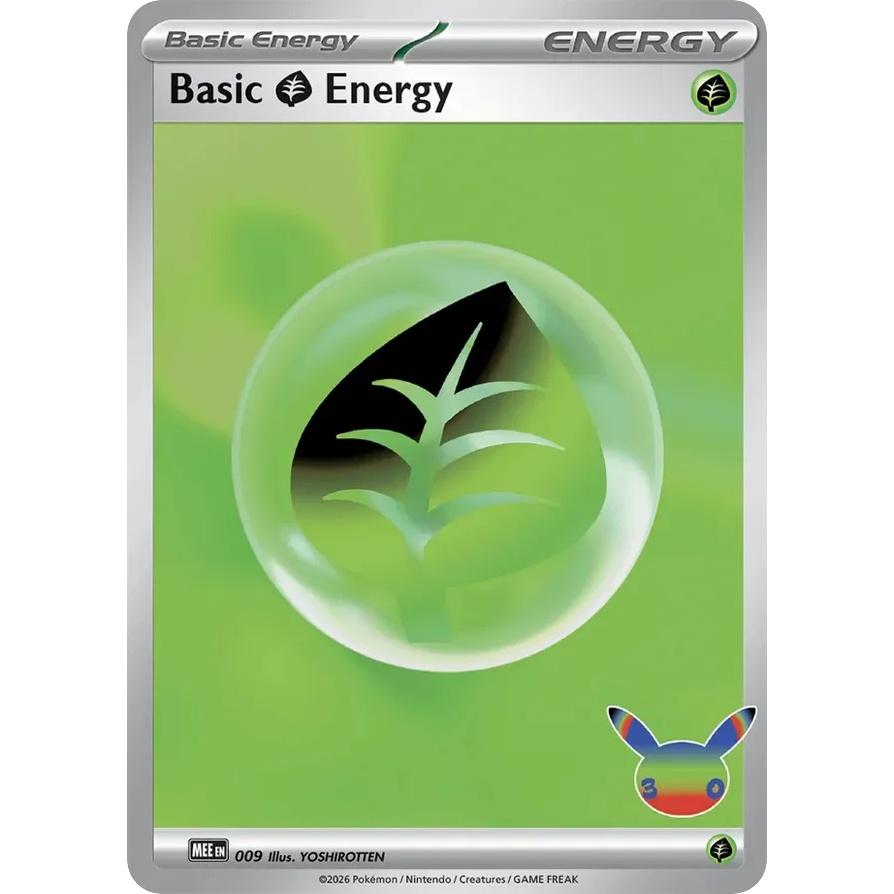 Basic Grass Energy 9/16 [Holo] - Mega Evolution Energies (Engelsk / Near Mint)