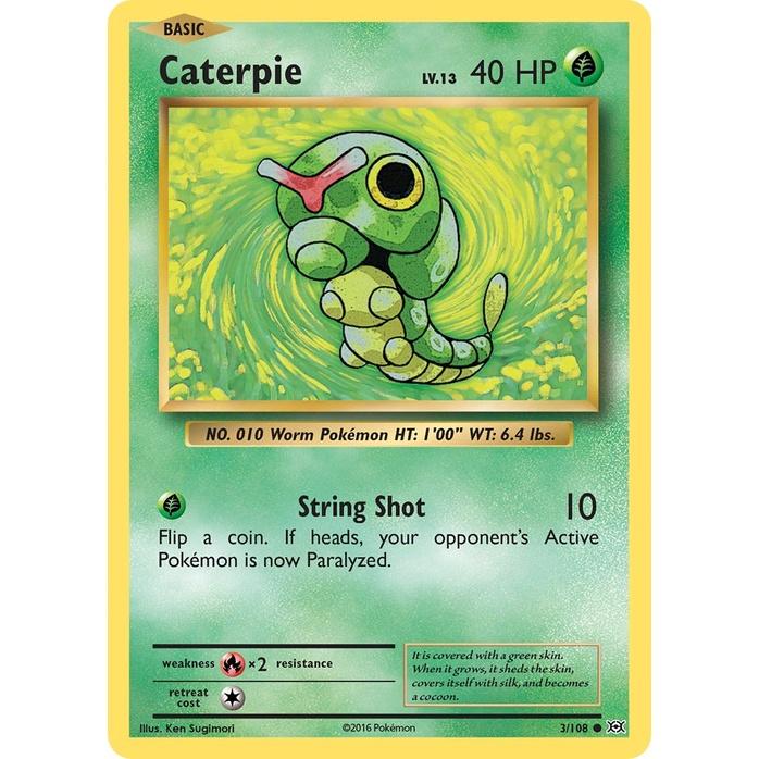 Caterpie - Evolutions (Common) [EVO-3] English / Near Mint / Normal