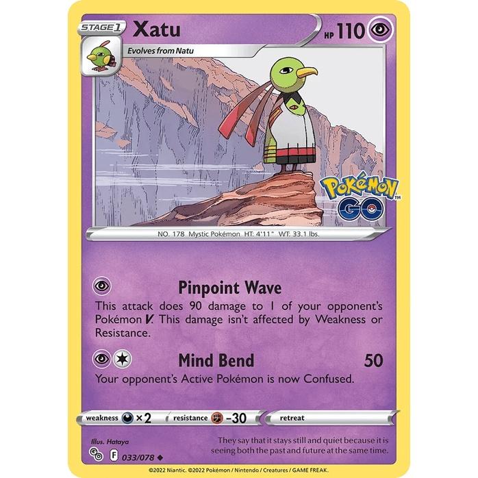 Xatu - Pokémon GO (Uncommon) [PGO-33] English / Near Mint / Normal
