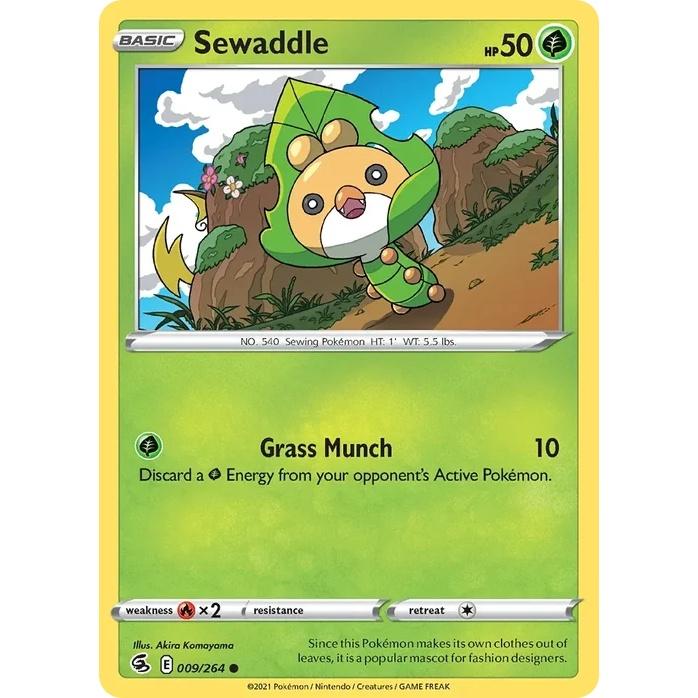 Sewaddle - Fusion Strike (Common) [FST-9] English / Near Mint / Normal