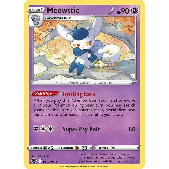 Meowstic - Silver Tempest (Uncommon) [SIT-82] English / Near Mint / Normal