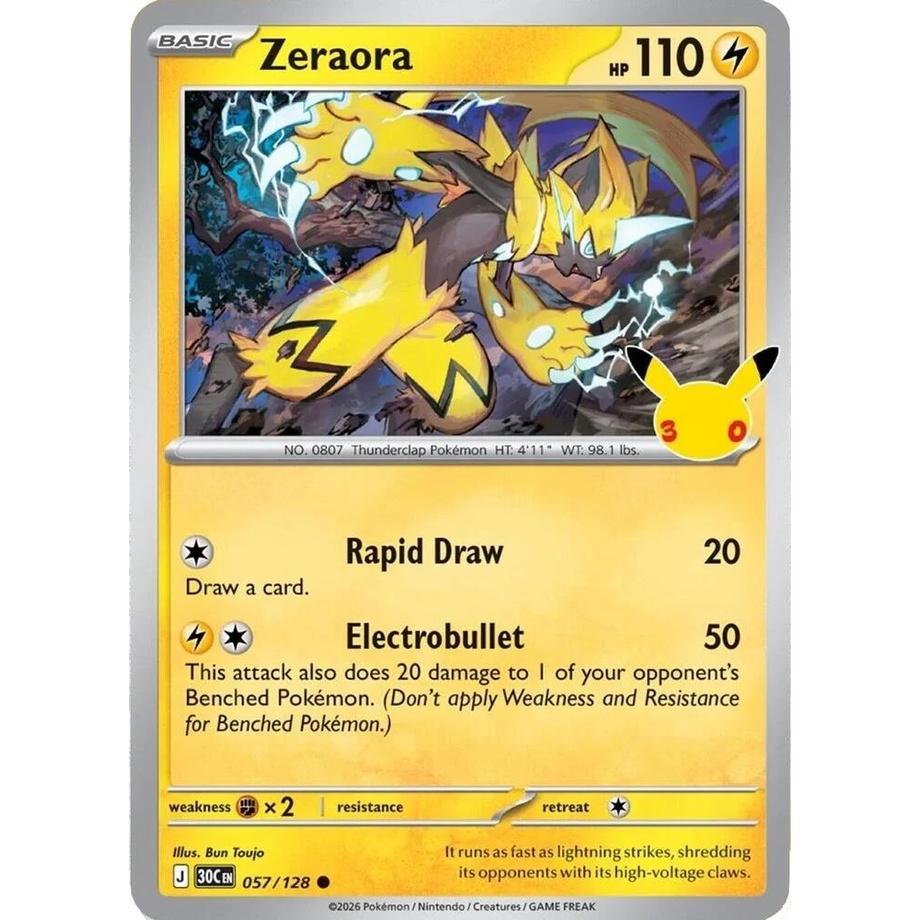 Zeraora - 30th Celebration (Common) [30C-57] English / Near Mint / Normal
