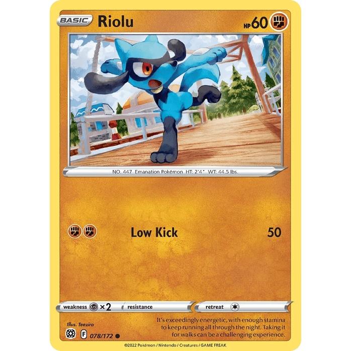 Riolu 78/172 - Brilliant Stars (Engelsk / Near Mint)