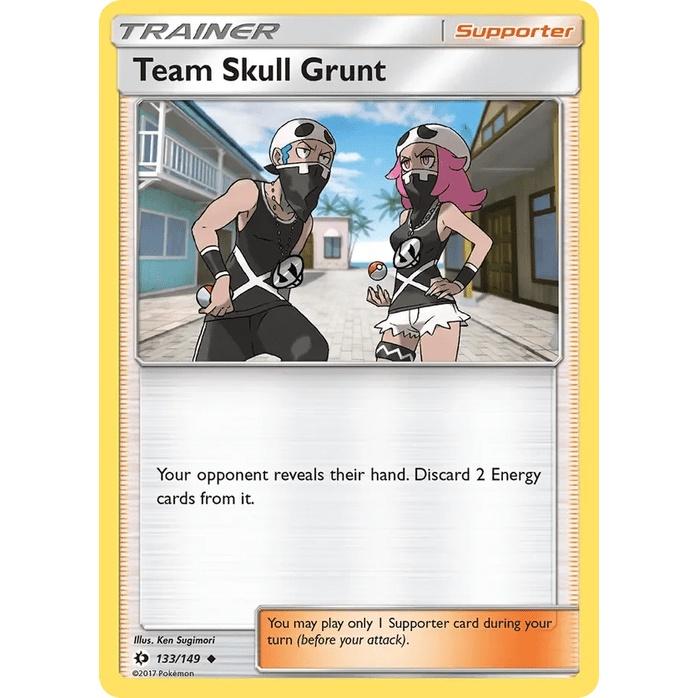 Team Skull Grunt 133/149 - Sun & Moon Base Set (Engelsk / Near Mint)