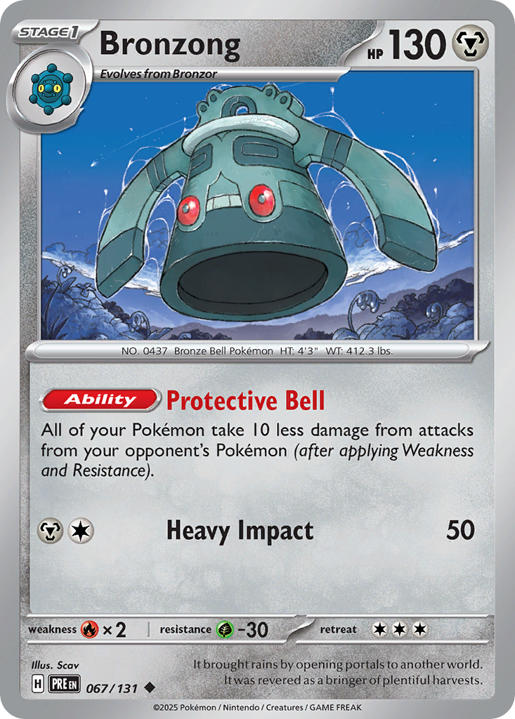Bronzong - Prismatic Evolutions (Uncommon) [PRE-67] English / Near Mint / Normal