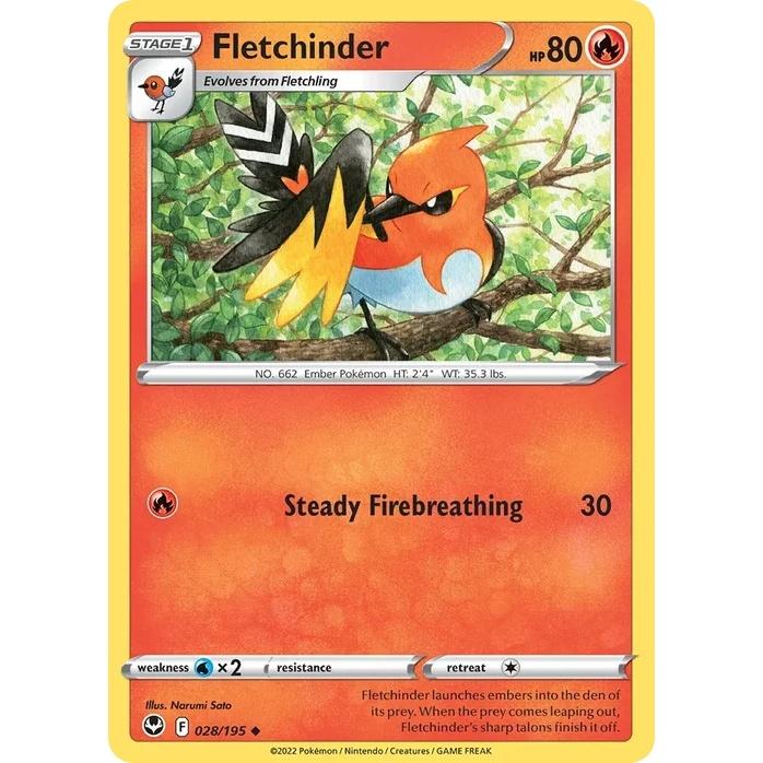 Fletchinder - Silver Tempest (Uncommon) [SIT-28] English / Near Mint / Normal