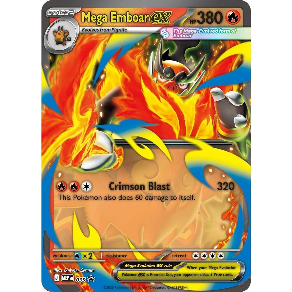 Mega Emboar ex MEP035 - Mega Evolution Promo [Jumbo]