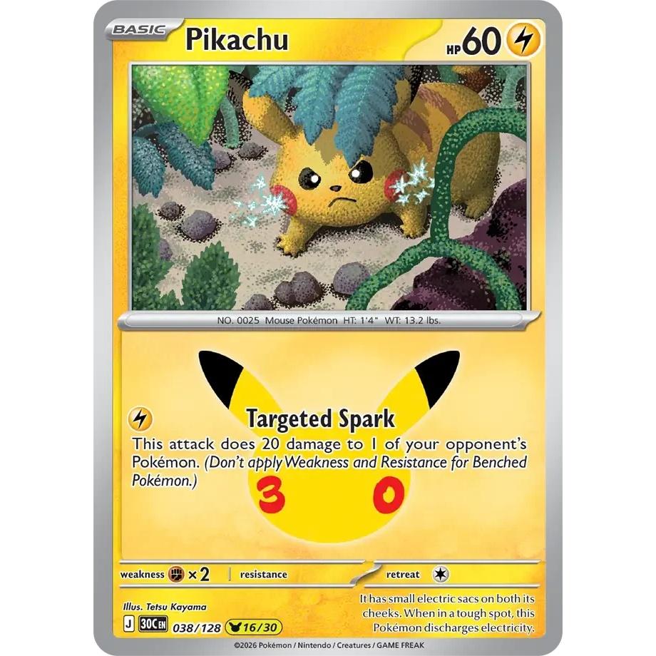 Pikachu - 30th Celebration (Pikachu Rare) [30C-38] English / Near Mint / Normal