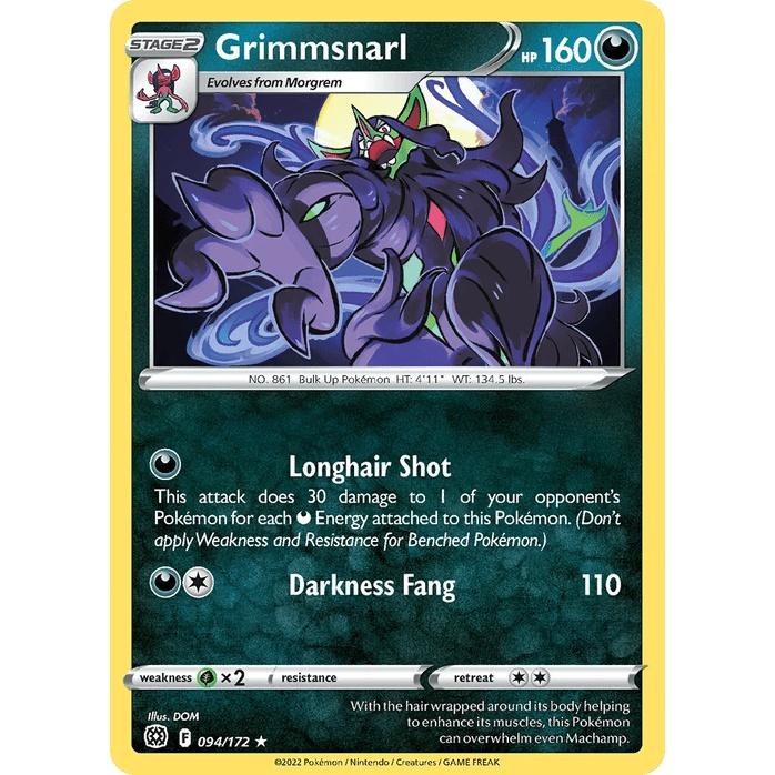 Grimmsnarl 94/172 - Brilliant Stars (Engelsk / Near Mint)
