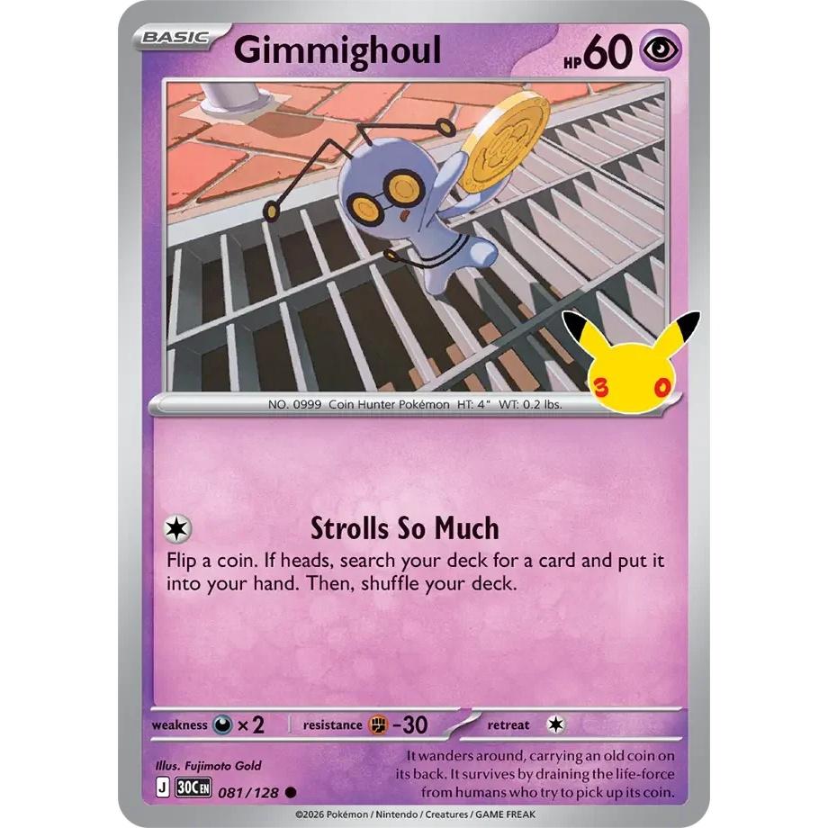 Gimmighoul - 30th Celebration (Common) [30C-81] English / Near Mint / Normal