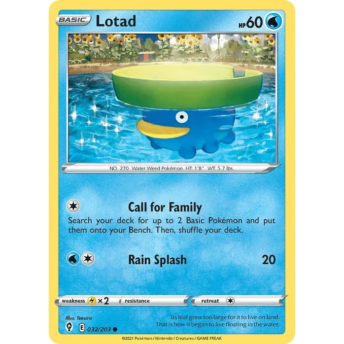 Lotad - Evolving Skies (Common) [EVS-32] English / Near Mint / Normal
