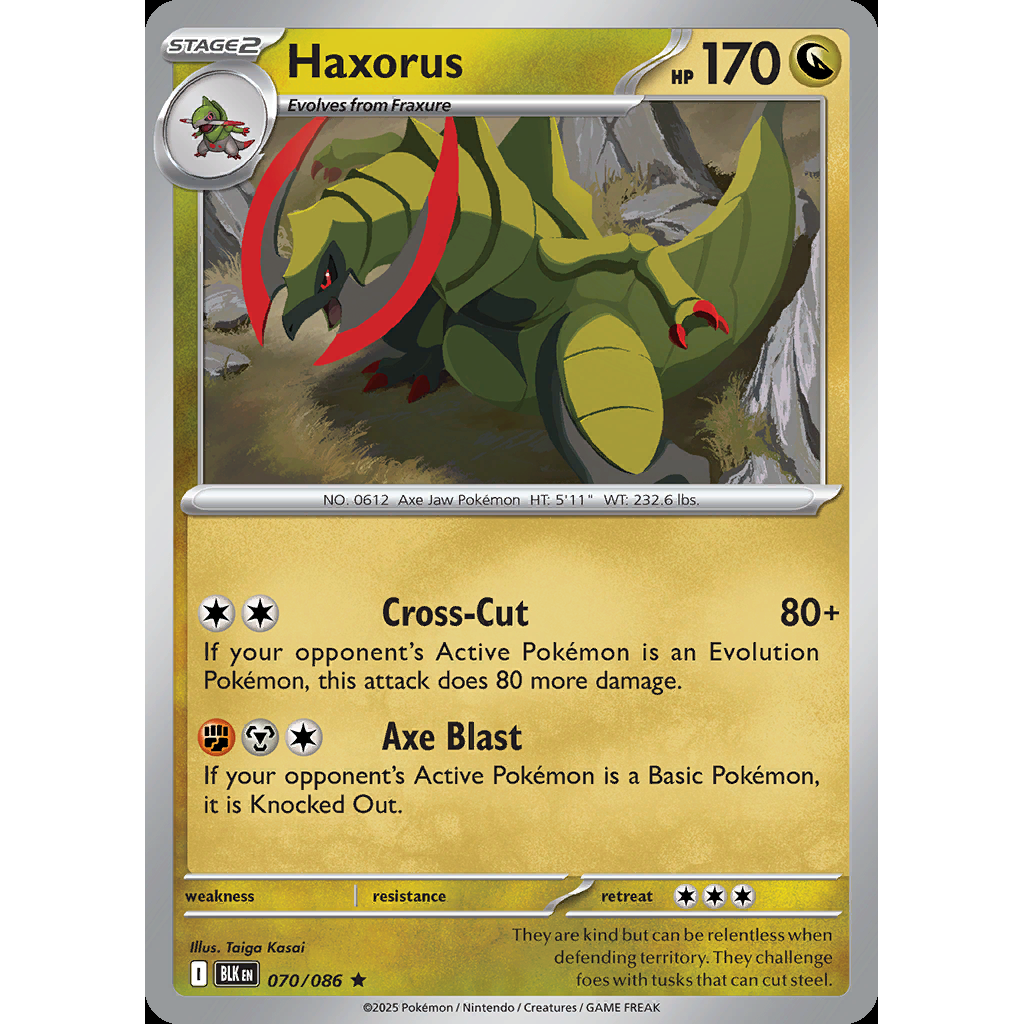 Haxorus 70/086 [Holo] - Black Bolt