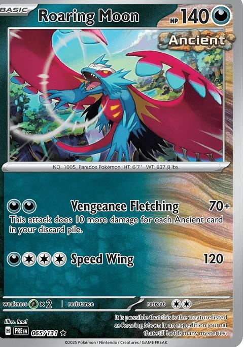 Roaring Moon - Prismatic Evolutions (Rare) [PRE-65] English / Near Mint / Normal