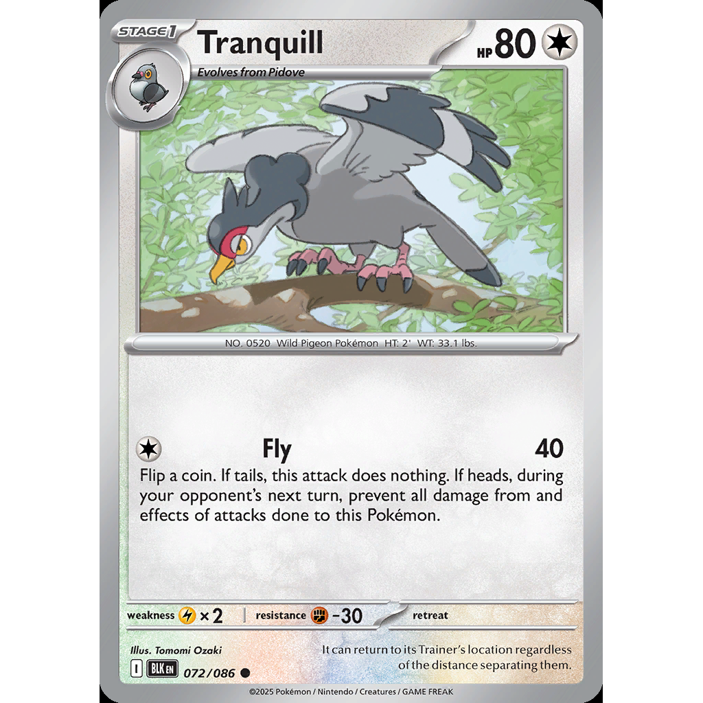 Tranquill 72/086 - Black Bolt