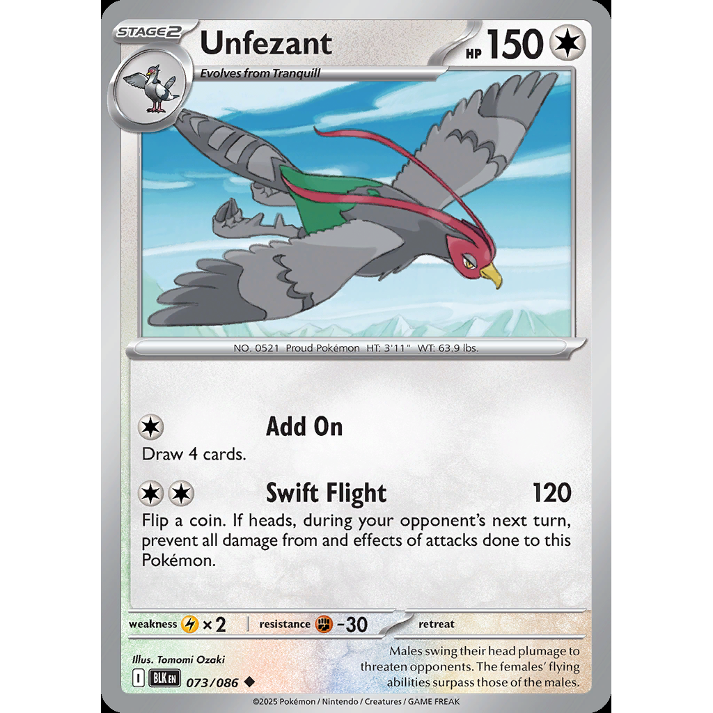 Unfezant 73/086 - Black Bolt