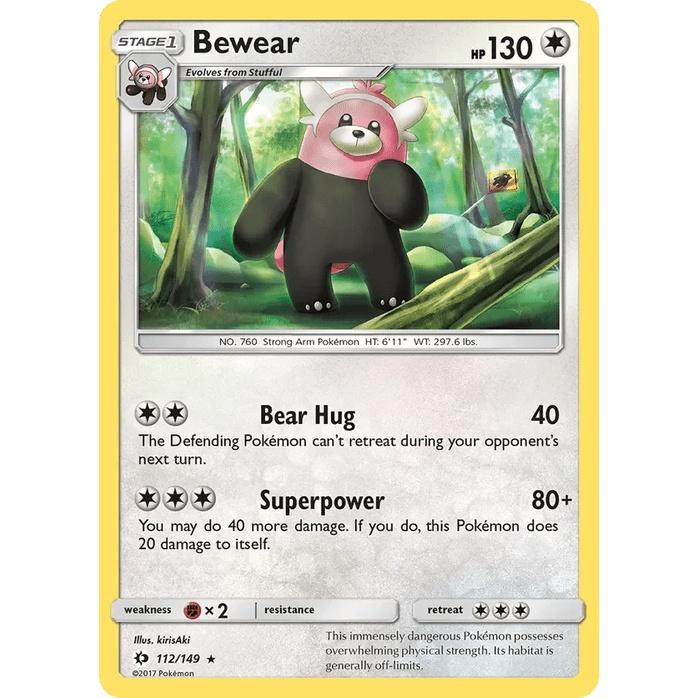 Bewear 112/149 - Sun & Moon Base Set (Engelsk / Near Mint)