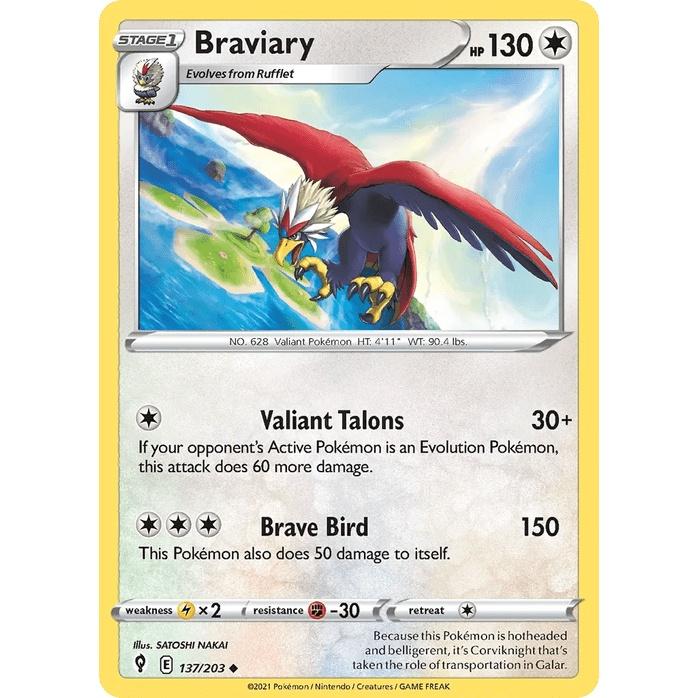 Braviary - Evolving Skies (Uncommon) [EVS-137] English / Near Mint / Normal