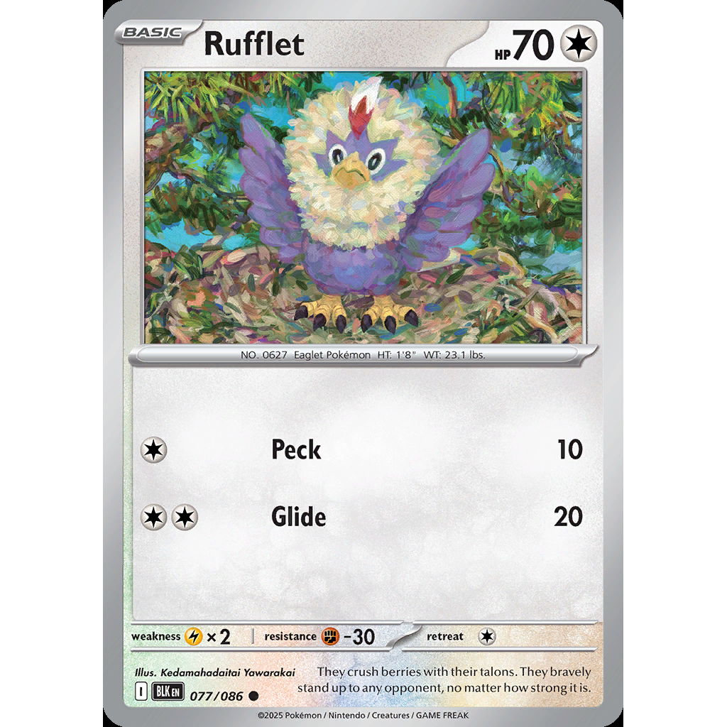 Rufflet 77/086 - Black Bolt