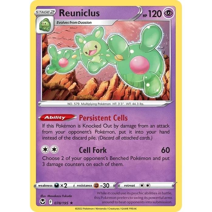 Reuniclus - Silver Tempest (Rare Holo) [SIT-78] English / Near Mint / Normal
