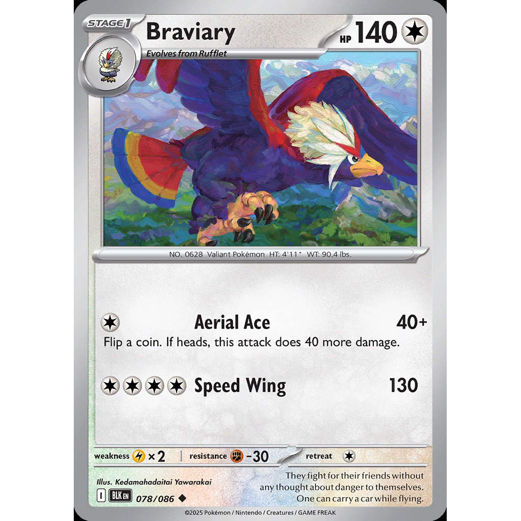 Braviary 78/086 - Black Bolt
