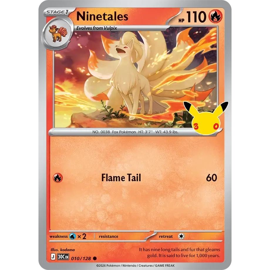 Ninetales - 30th Celebration (Common) [30C-10] English / Near Mint / Normal