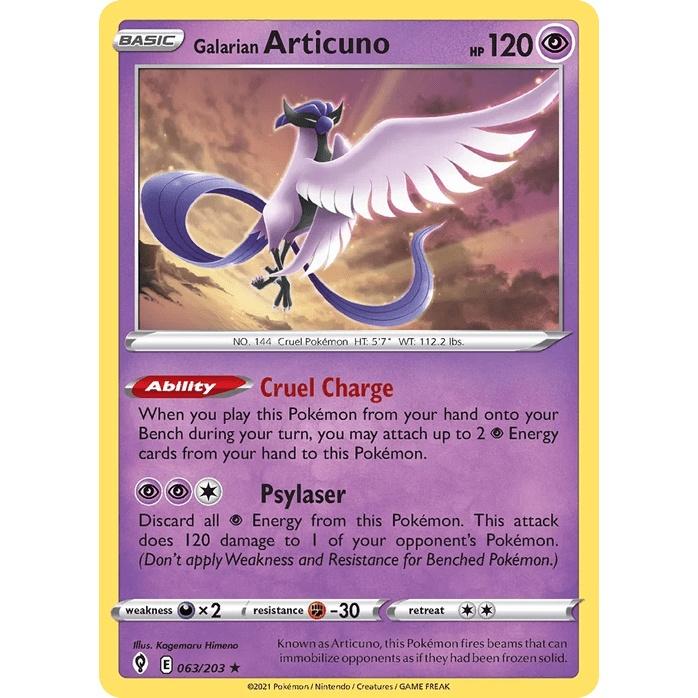 Galarian Articuno - Evolving Skies (Holo Rare) [EVS-63] English / Near Mint / Normal