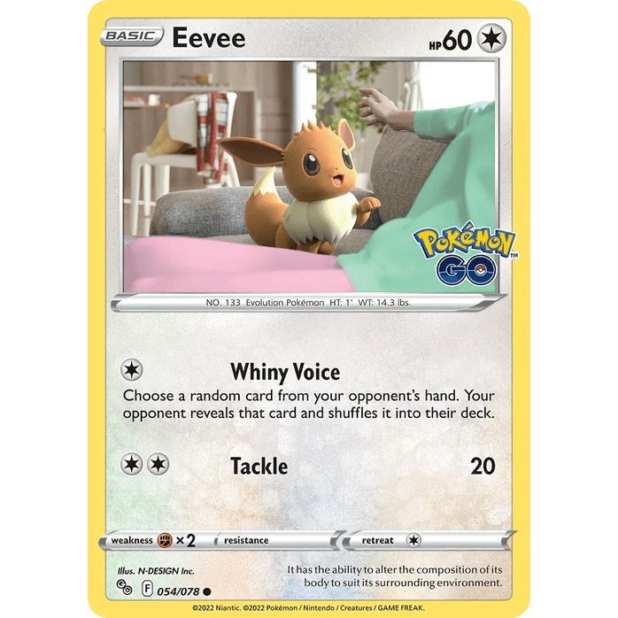 Eevee - Pokémon GO (Common) [PGO-54] English / Near Mint / Normal