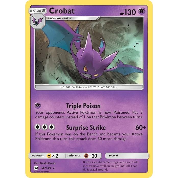 Crobat 56/149 [Holo] - Sun & Moon Base Set (Engelsk / Near Mint)