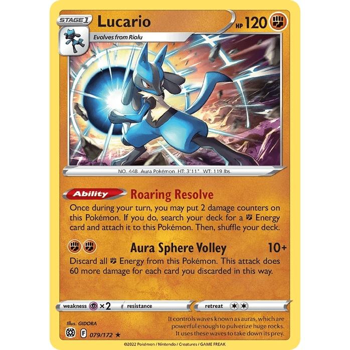 Lucario 79/172 [Holo] - Brilliant Stars (Engelsk / Near Mint)