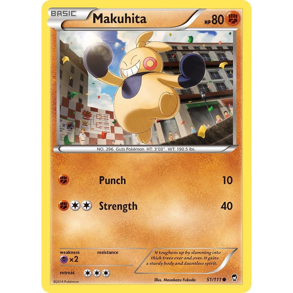 Makuhita 51/111 - Furious Fists (Engelsk / Near Mint)