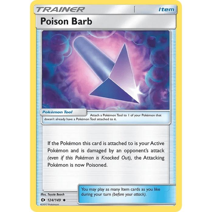 Poison Barb 124/149 - Sun & Moon Base Set (Engelsk / Near Mint)