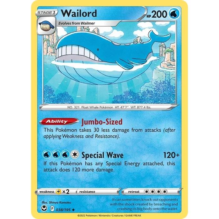 Wailord - Silver Tempest (Uncommon) [SIT-38] English / Near Mint / Normal