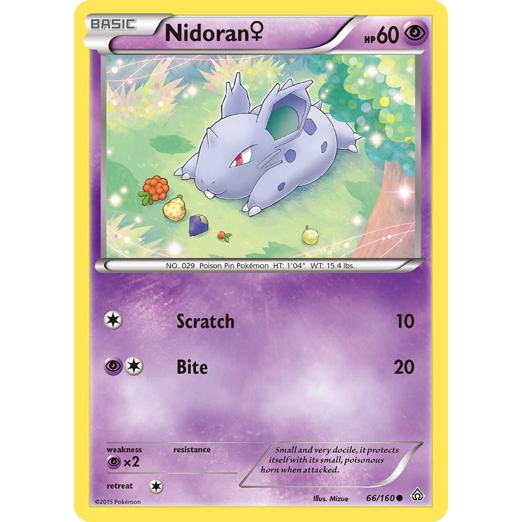 Nidoran ♀ 66/160 - Primal Clash (Engelsk / Near Mint)