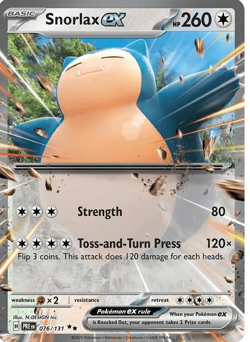 Snorlax ex - Prismatic Evolutions (Double Rare) [PRE-76] English / Near Mint / Normal