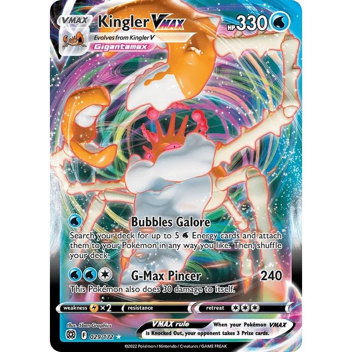 Kingler VMAX 29/172 [Holo] - Brilliant Stars (Engelsk / Near Mint)