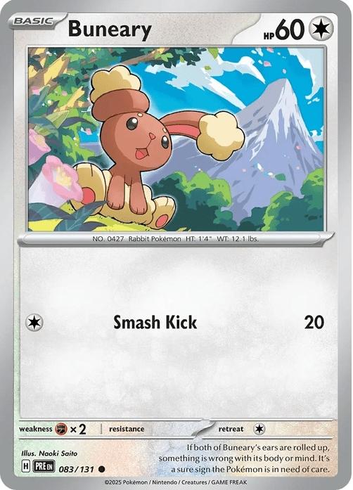 Buneary - Prismatic Evolutions (Common) [PRE-83] English / Near Mint / Normal