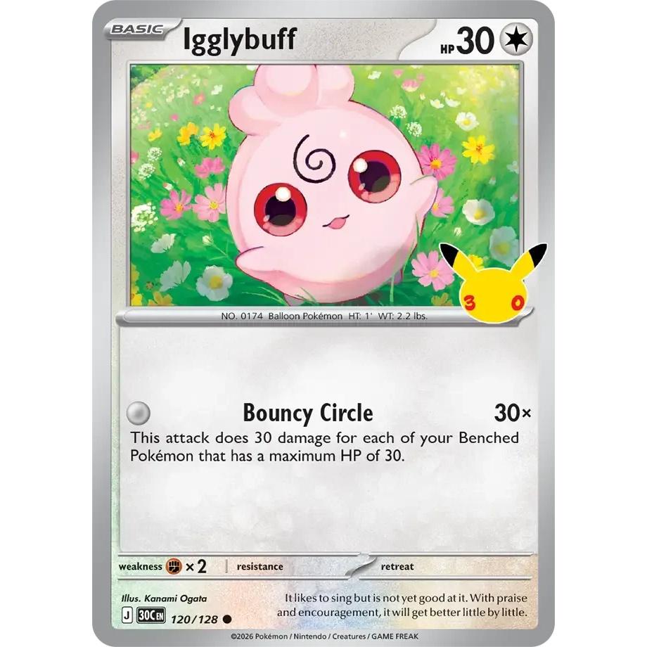 Igglybuff - 30th Celebration (Common) [30C-120] English / Near Mint / Normal
