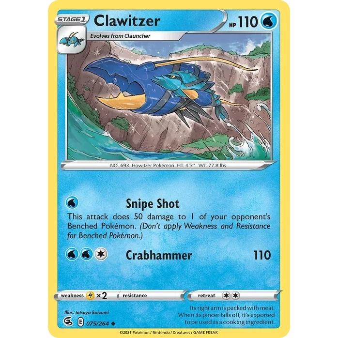 Clawitzer - Fusion Strike (Uncommon) [FST-75] English / Near Mint / Normal